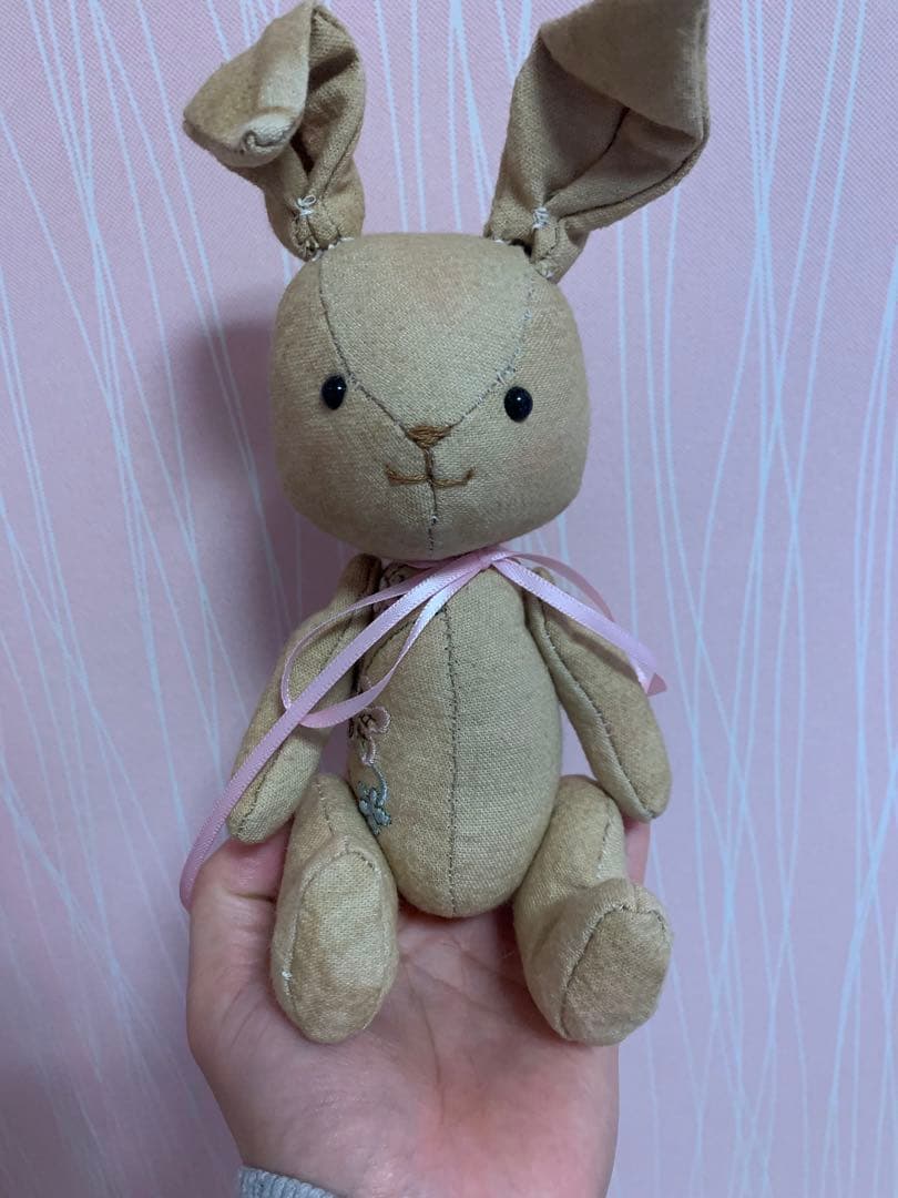 アートドール✴︎milkypop✴︎ハンドメイド、素朴なうさぎChan