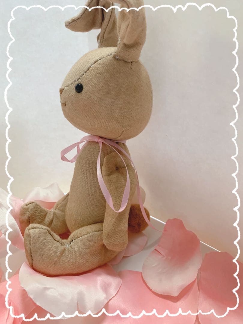 アートドール✴︎milkypop✴︎ハンドメイド、素朴なうさぎChan