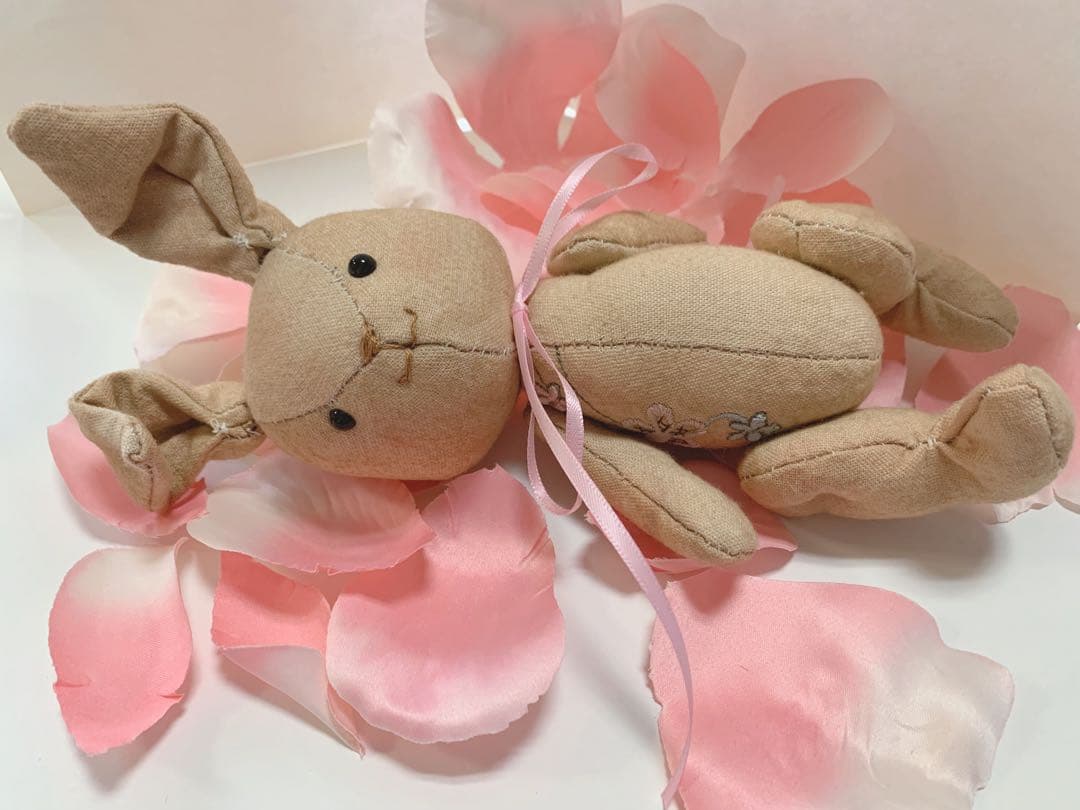 アートドール✴︎milkypop✴︎ハンドメイド、素朴なうさぎChan