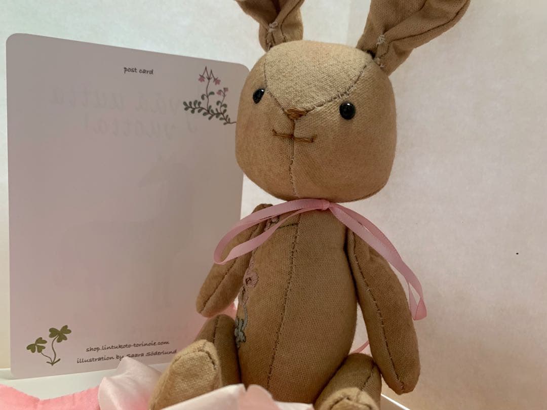 アートドール✴︎milkypop✴︎ハンドメイド、素朴なうさぎChan