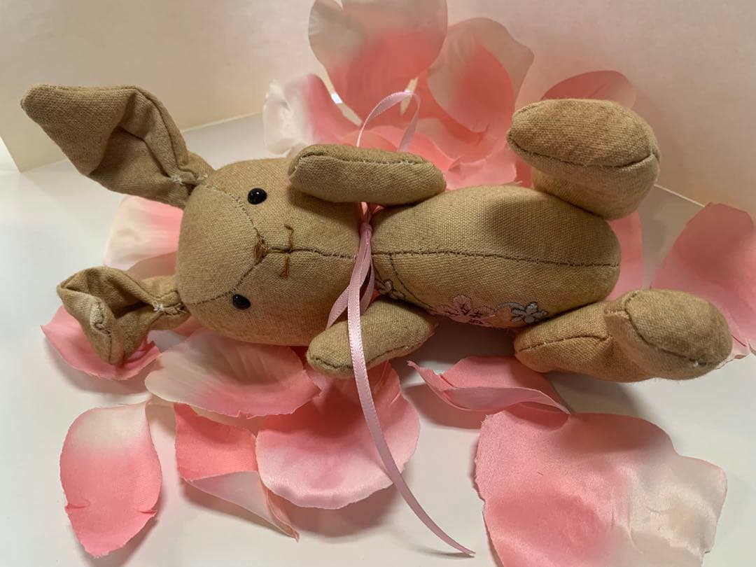 アートドール✴︎milkypop✴︎ハンドメイド、素朴なうさぎChan