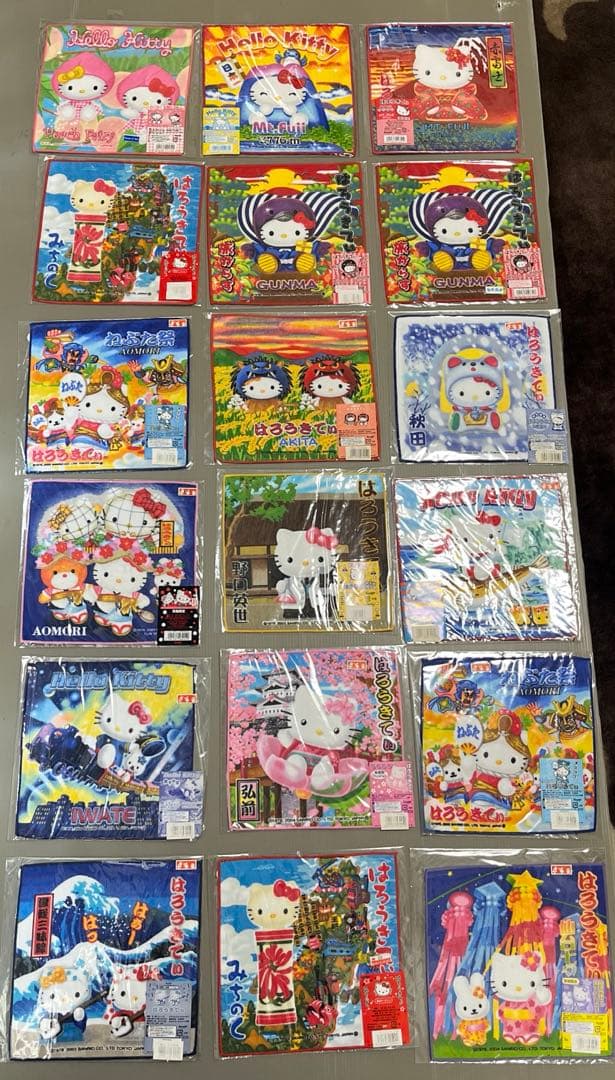 最終値下げ キティちゃん ✨レア✨ご当地キティ プチタオル 249枚 まとめ売り
