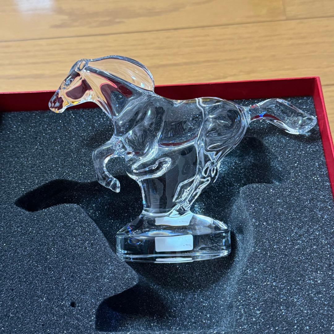 Baccarat クリスタル 馬の彫刻