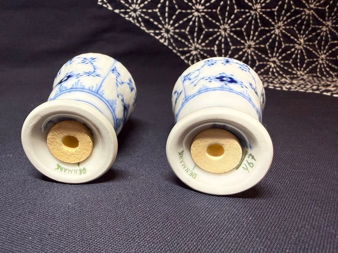 ロイヤルコペンハーゲン ブルーフルーテッド　ソルト＆ペッパー ペア