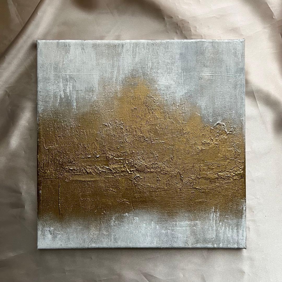 絵画/原画/テクスチャー/アート/ゴールド/インテリア/北欧/ニュアンス/抽象画