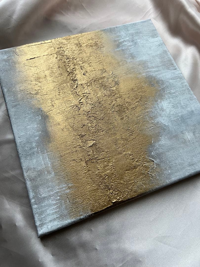 絵画/原画/テクスチャー/アート/ゴールド/インテリア/北欧/ニュアンス/抽象画
