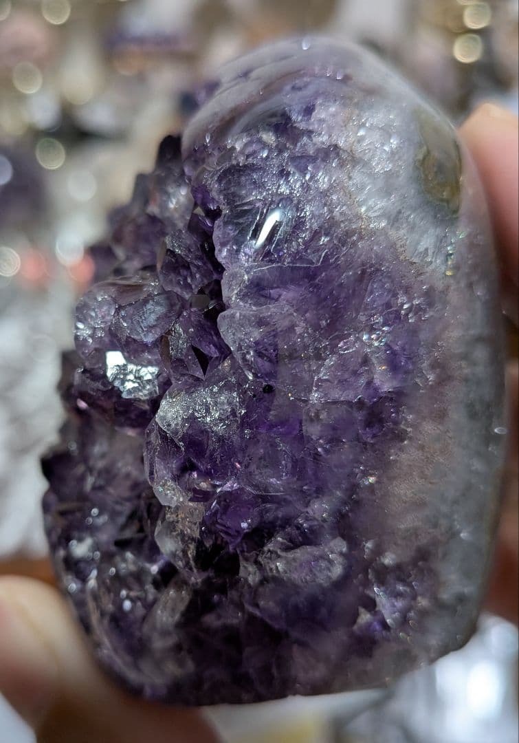 hhkk☆クラスター☆ウルグアイ産☆ファントム☆天使の指紋☆台座付き☆