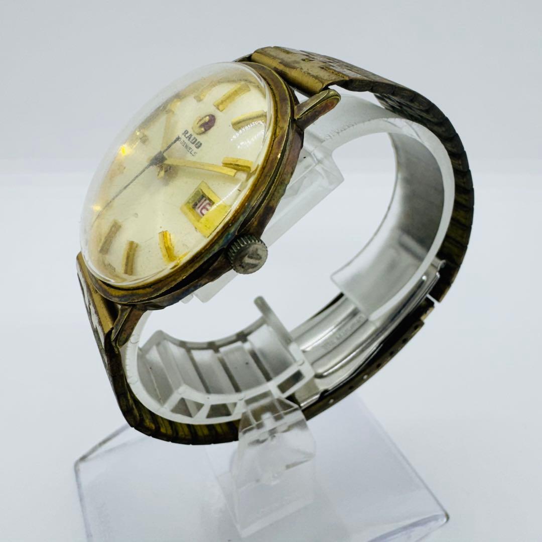 ✨RADO✨ラドー✨デイト✨ゴールド✨30JEWELS✨ゴールド文字盤✨腕時計✨
