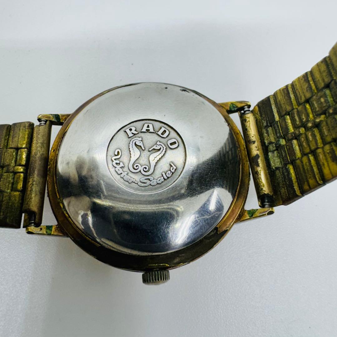 ✨RADO✨ラドー✨デイト✨ゴールド✨30JEWELS✨ゴールド文字盤✨腕時計✨