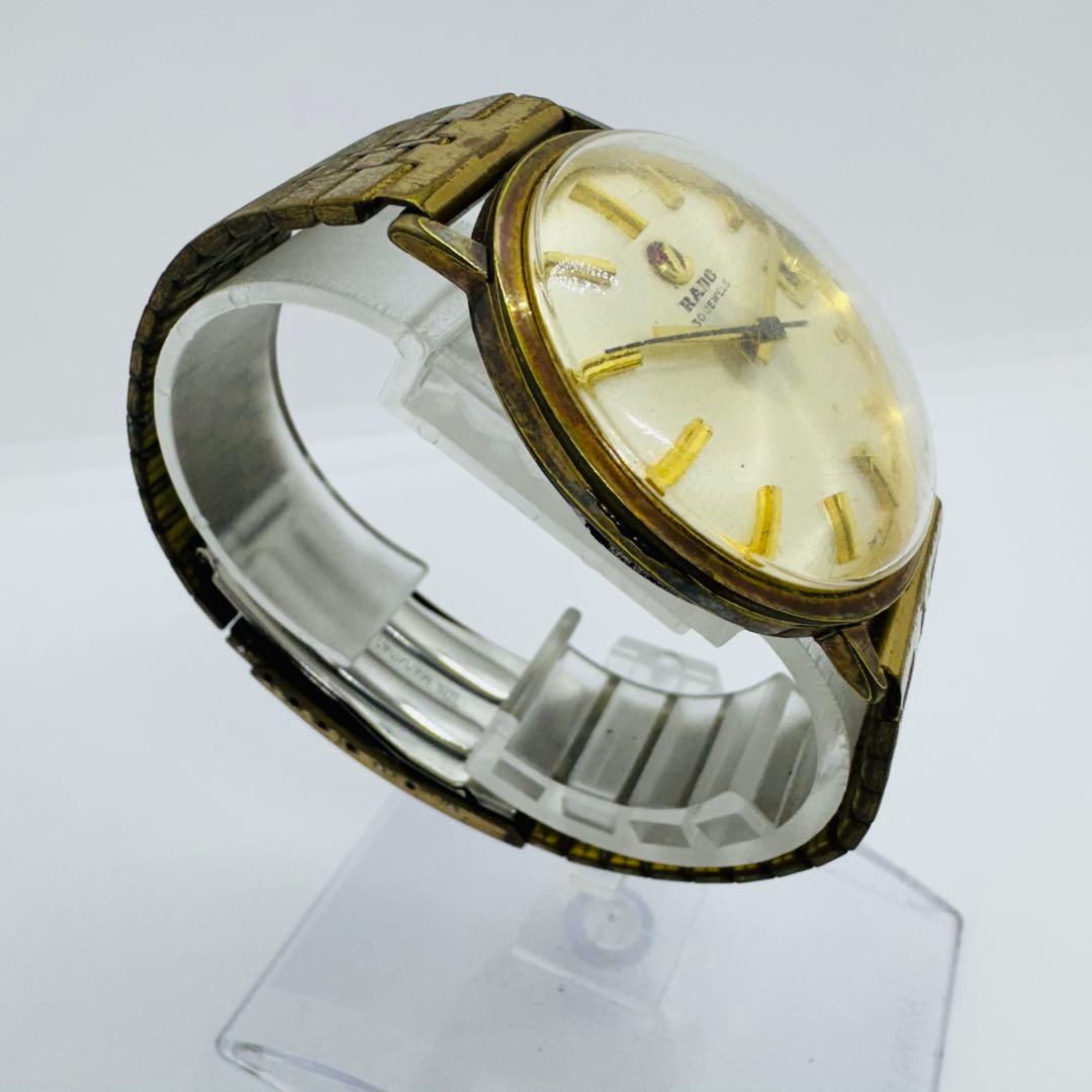 ✨RADO✨ラドー✨デイト✨ゴールド✨30JEWELS✨ゴールド文字盤✨腕時計✨