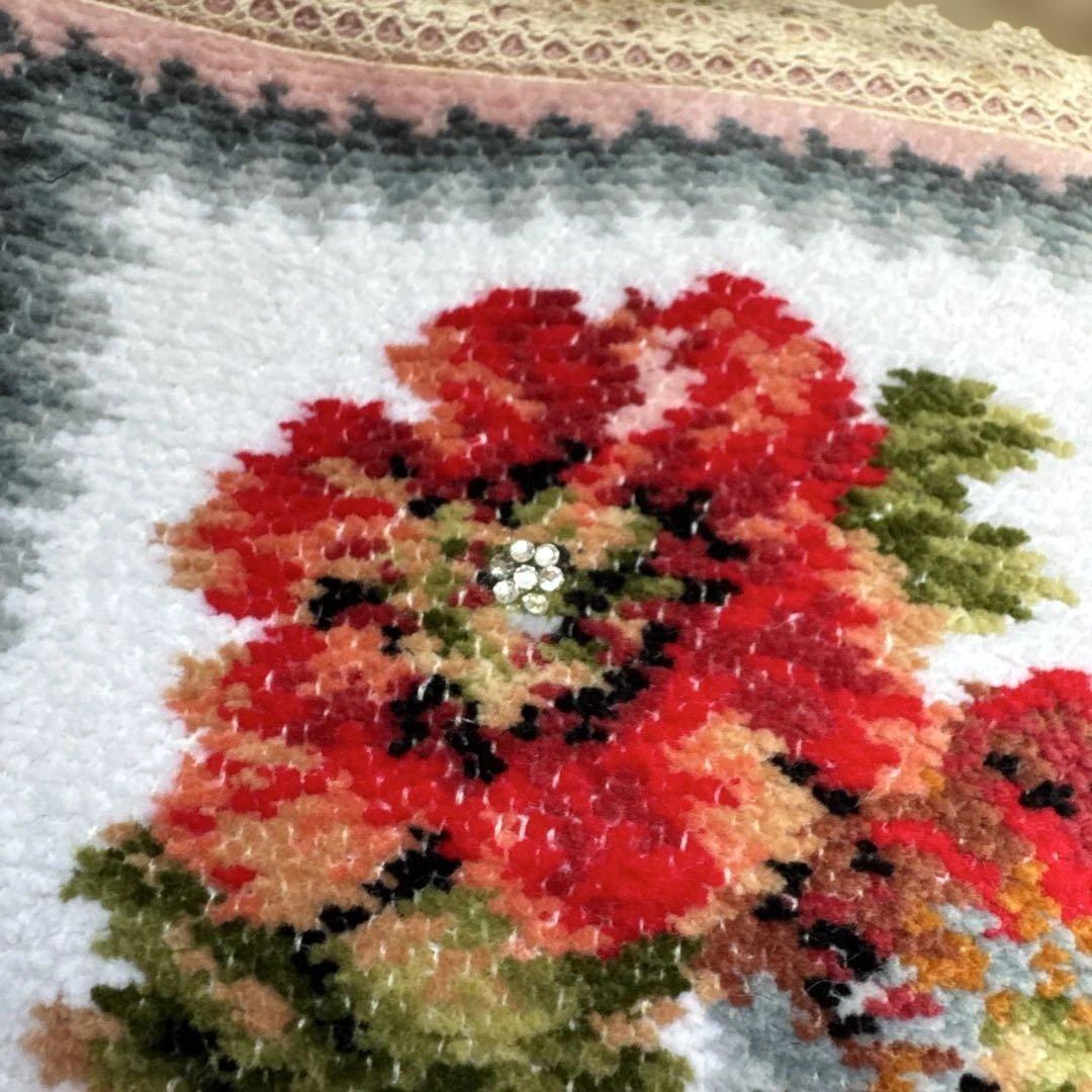 アンティークテイスト　フェイラー　ハンカチで作る　オーダーバッグ　レトロ