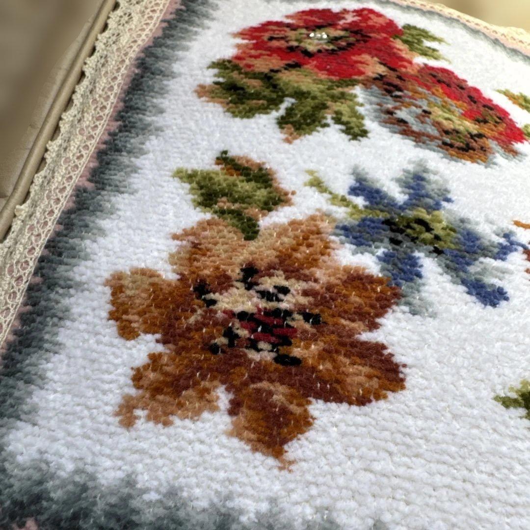 アンティークテイスト　フェイラー　ハンカチで作る　オーダーバッグ　レトロ