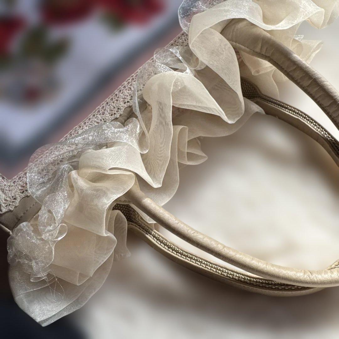 アンティークテイスト　フェイラー　ハンカチで作る　オーダーバッグ　レトロ