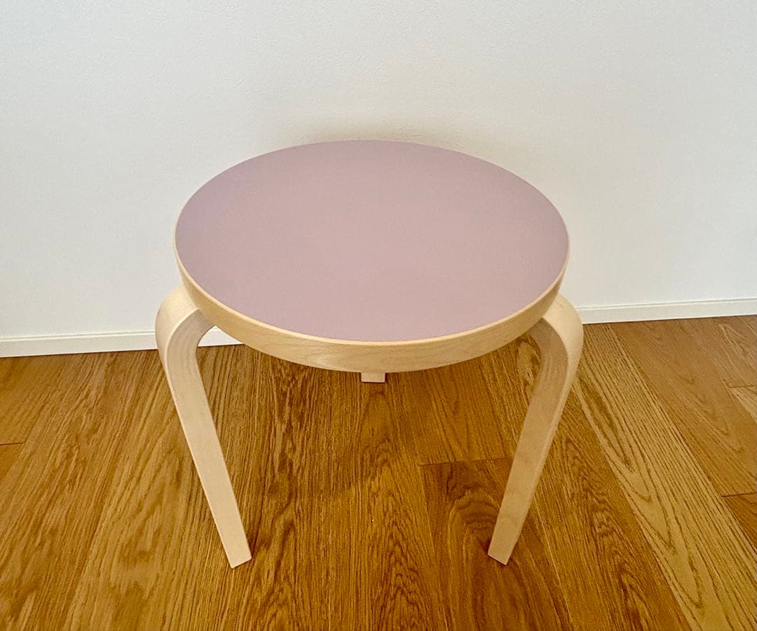 新品】 artek スツール60 scope別注リノリウム ソフトライラック Stool