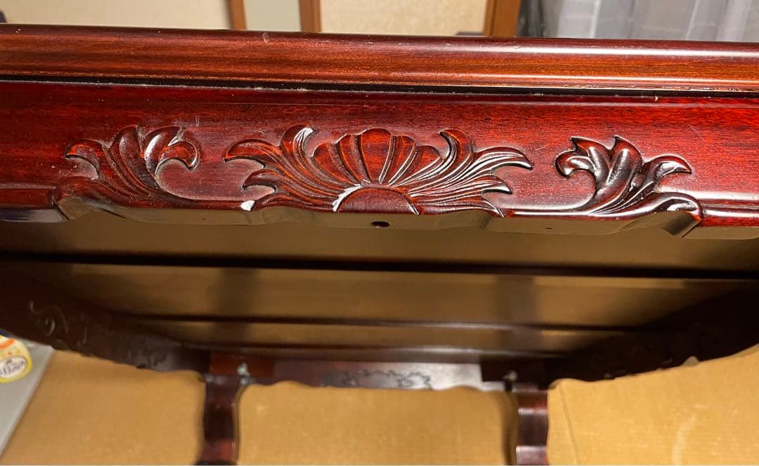 【送料込】昭和レトロ 座卓 木製テーブル　茶色　和室　ヴィンテージ