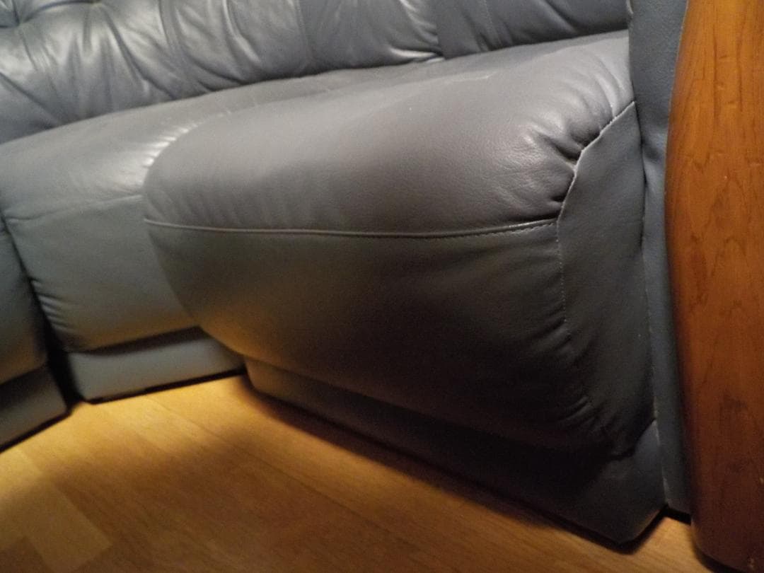 レザー　コーナーソファセット　五人掛け③
