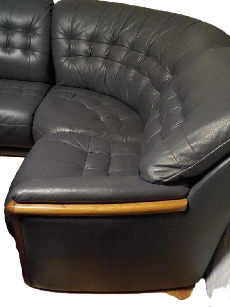 レザー　コーナーソファセット　五人掛け③