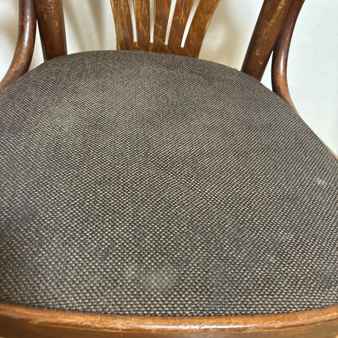 最終値下げ!! アンティーク木製スラットバックチェア ダークブラウン