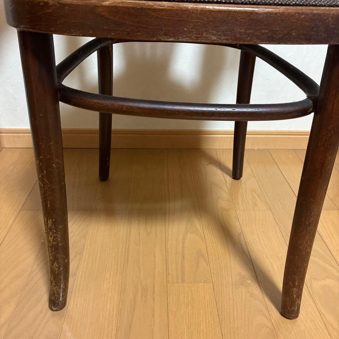 最終値下げ!! アンティーク木製スラットバックチェア ダークブラウン