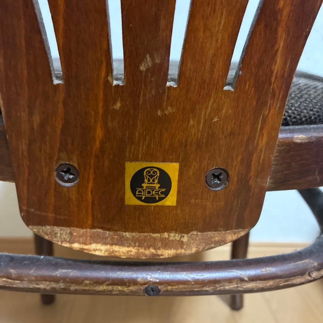 最終値下げ!! アンティーク木製スラットバックチェア ダークブラウン