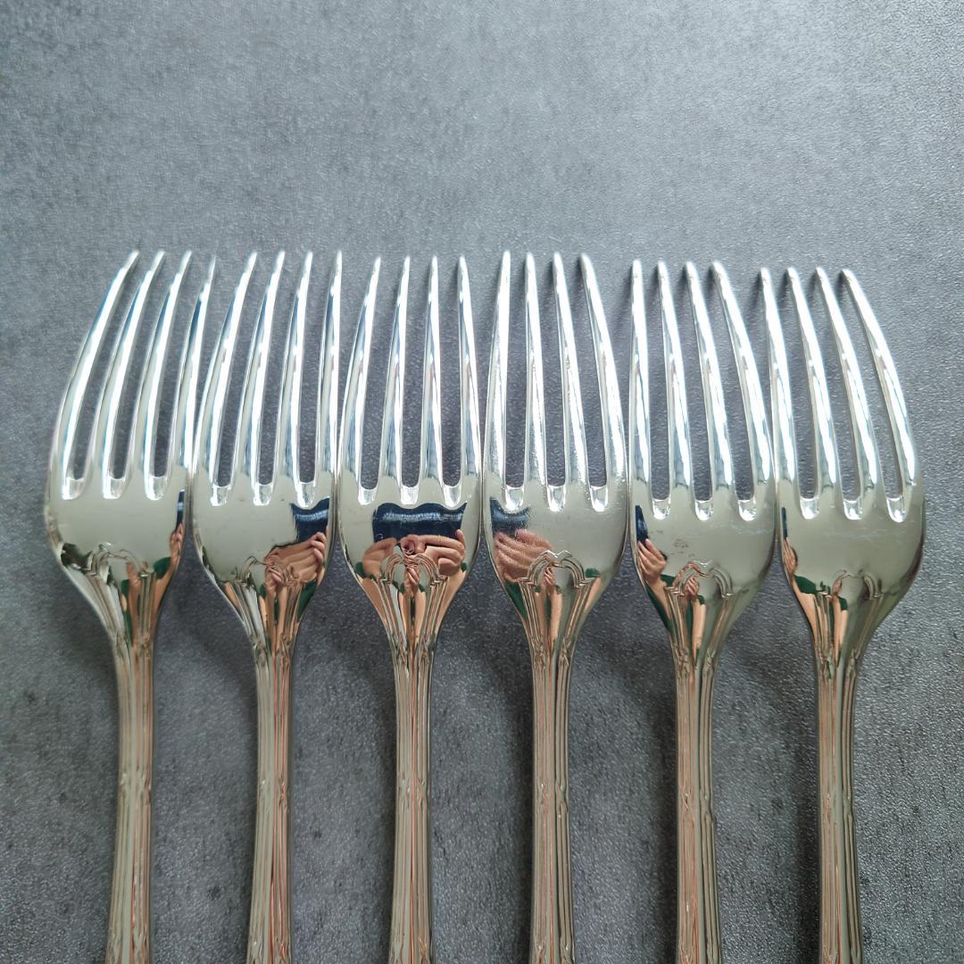 希少 クリストフル リュバン スタンダードフォーク 6点