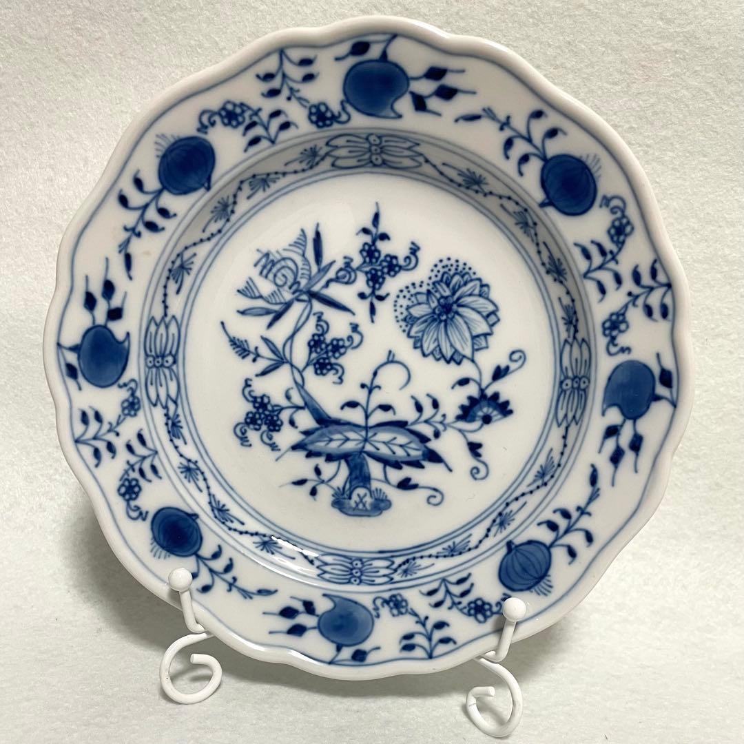 【2点】美品 マイセン ブルーオニオン 16.5cm デザートプレート