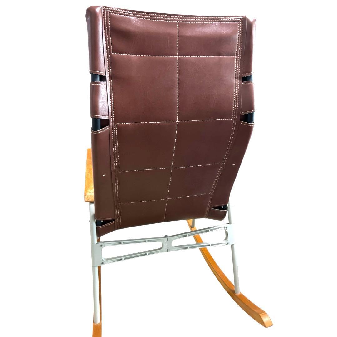 【アンティーク】新居猛 フォールディングロッキングチェア ニーチェア ビンテージ