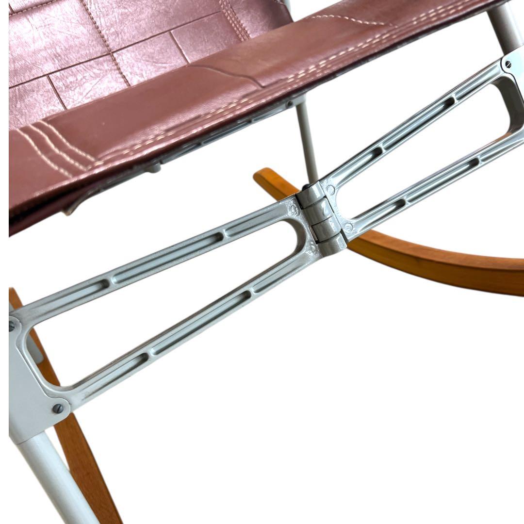 【アンティーク】新居猛 フォールディングロッキングチェア ニーチェア ビンテージ