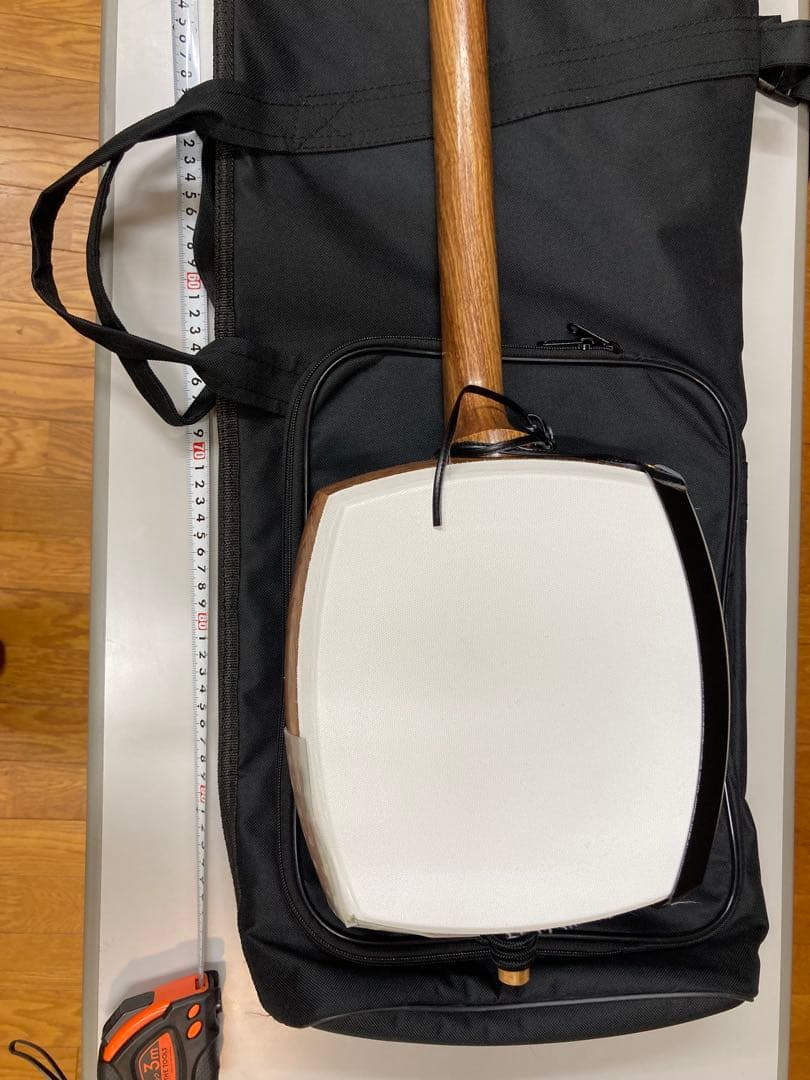 【津軽三味線】初心者セット　約1年使用　撥、駒、指掛け、黒いソフトケース付き