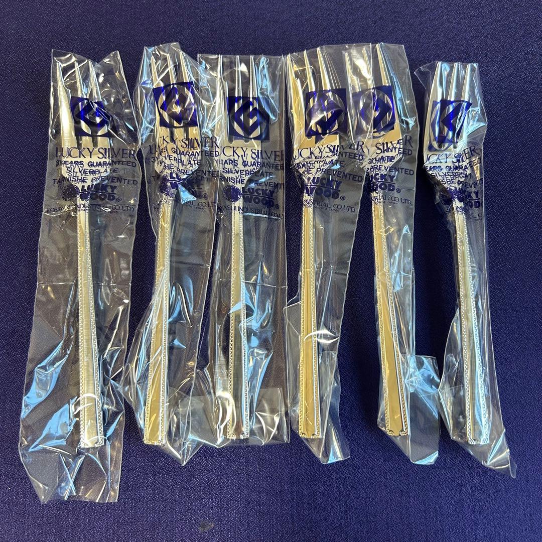 銀仕上げ　ラッキーウッド　カトラリーセット　ロマンス　30本セット 洋白銀器