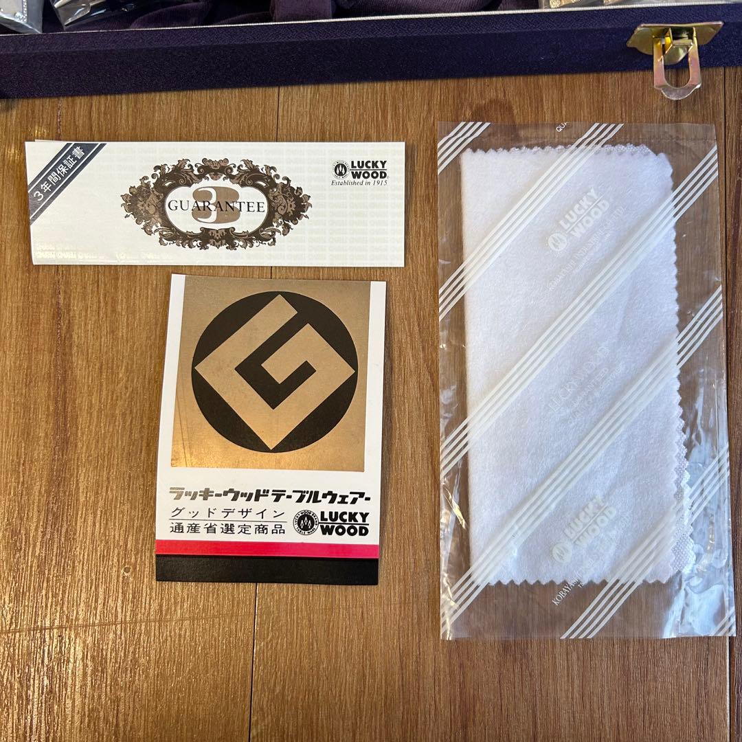 銀仕上げ　ラッキーウッド　カトラリーセット　ロマンス　30本セット 洋白銀器