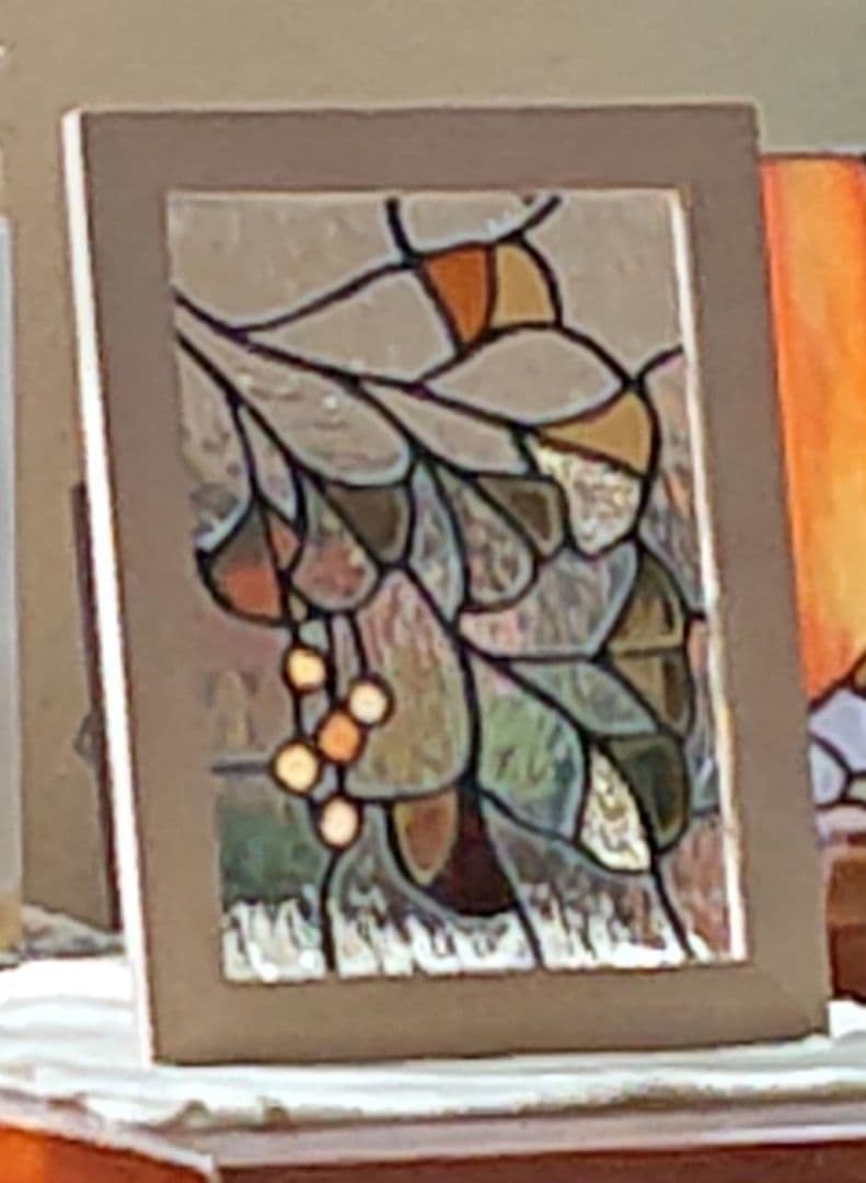 ステンドグラス パネル いちょうの煌めき