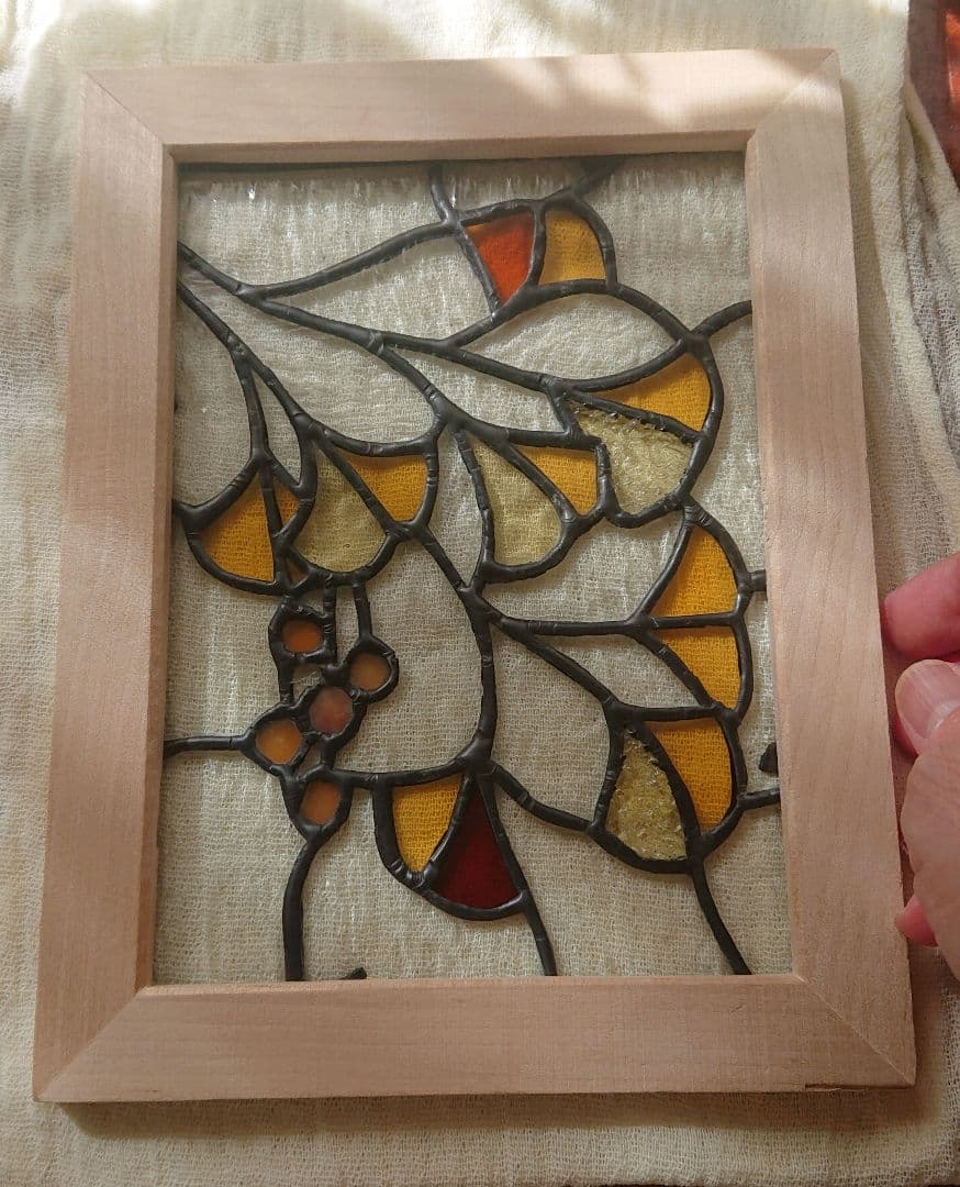 ステンドグラス パネル いちょうの煌めき