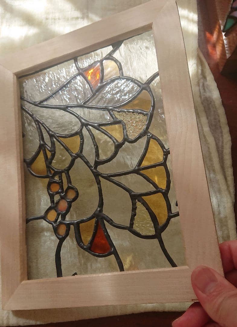 ステンドグラス パネル いちょうの煌めき