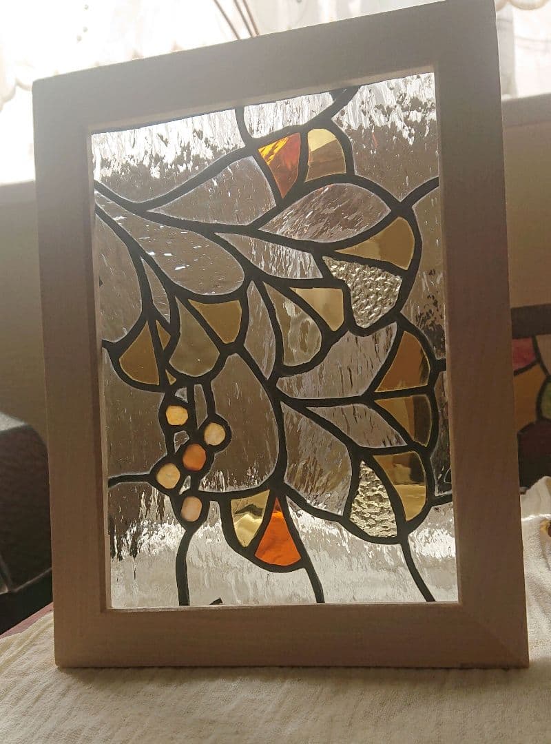 ステンドグラス パネル いちょうの煌めき