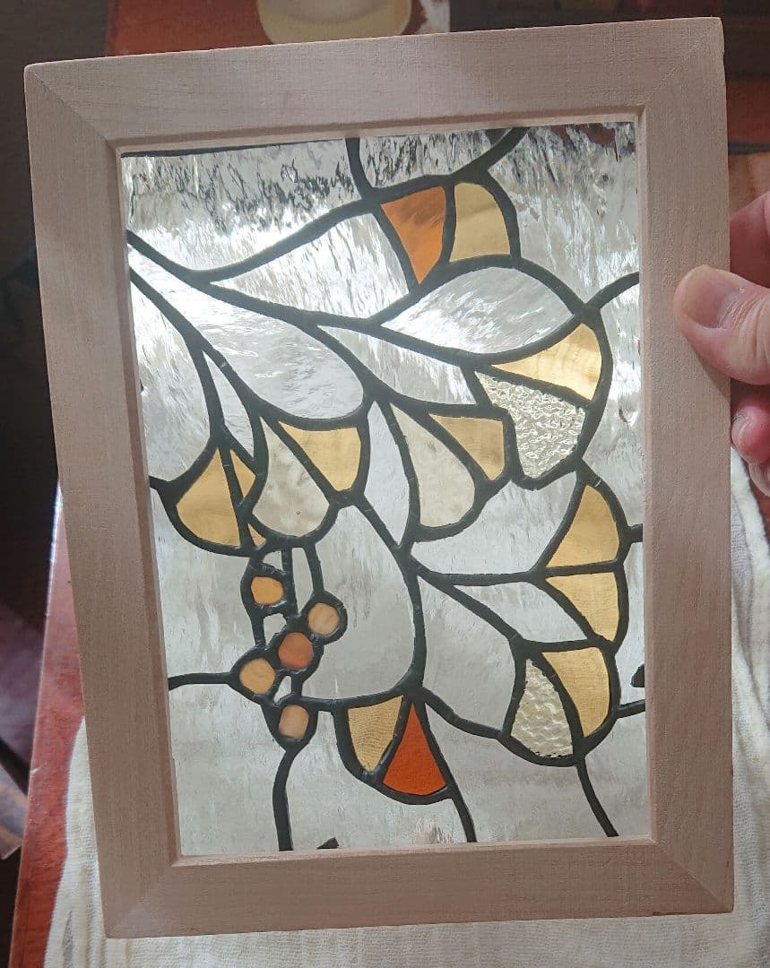 ステンドグラス パネル いちょうの煌めき