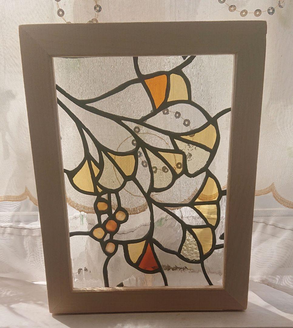 ステンドグラス パネル いちょうの煌めき