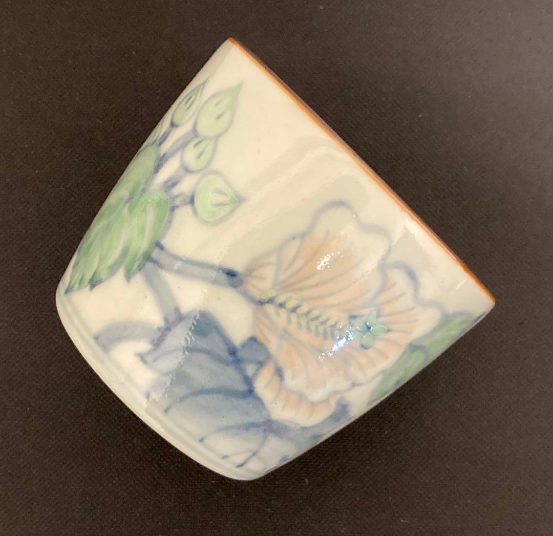 佐藤走波（五代）染錦　絵変り② 5客　蕎麦猪口