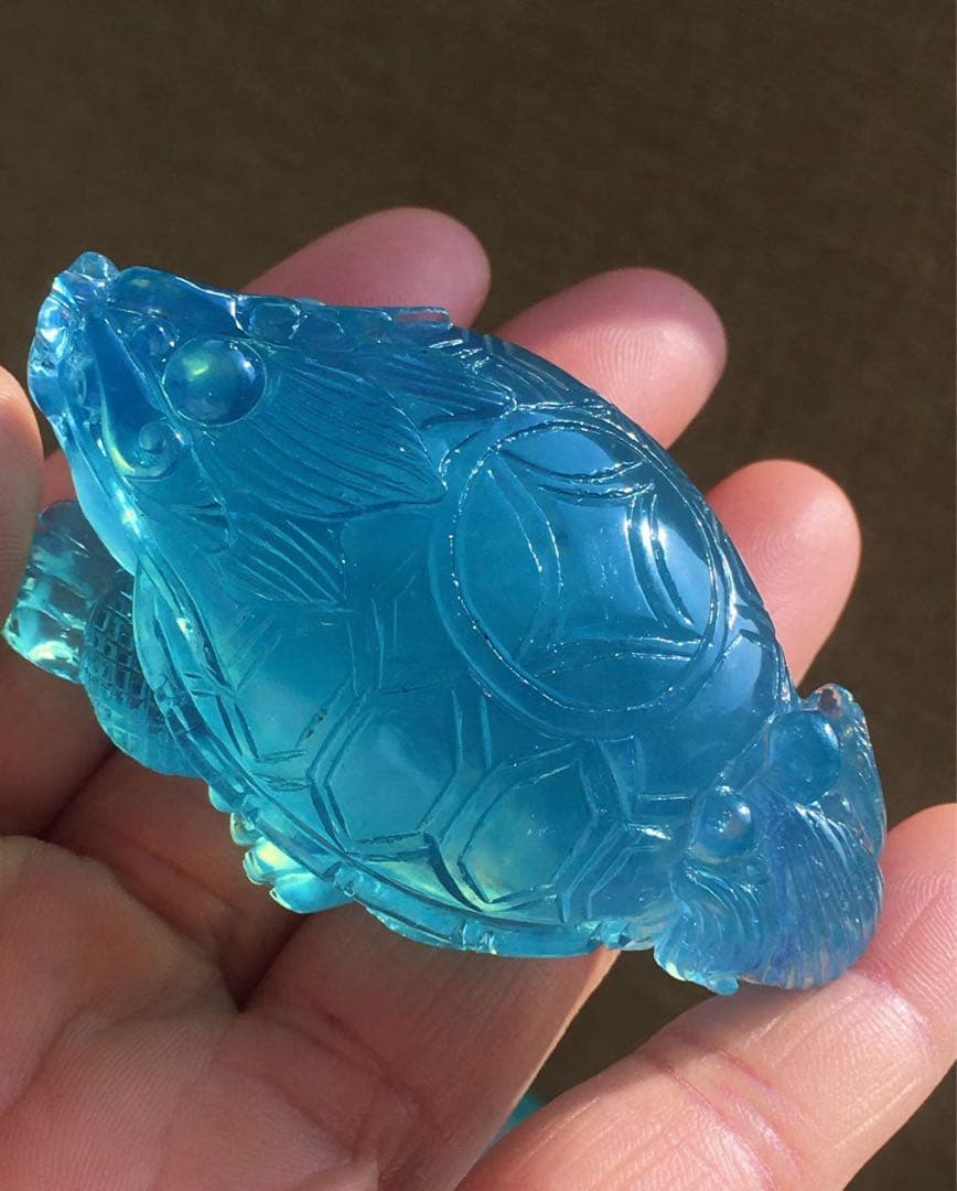 ⭐︎【天然】アクアマリン 置物 105.2g