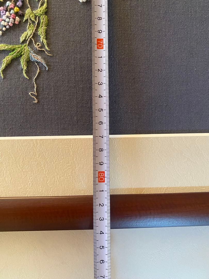 未使用【戸塚刺繍】お花のバスケット 額 84cm×43.5cm