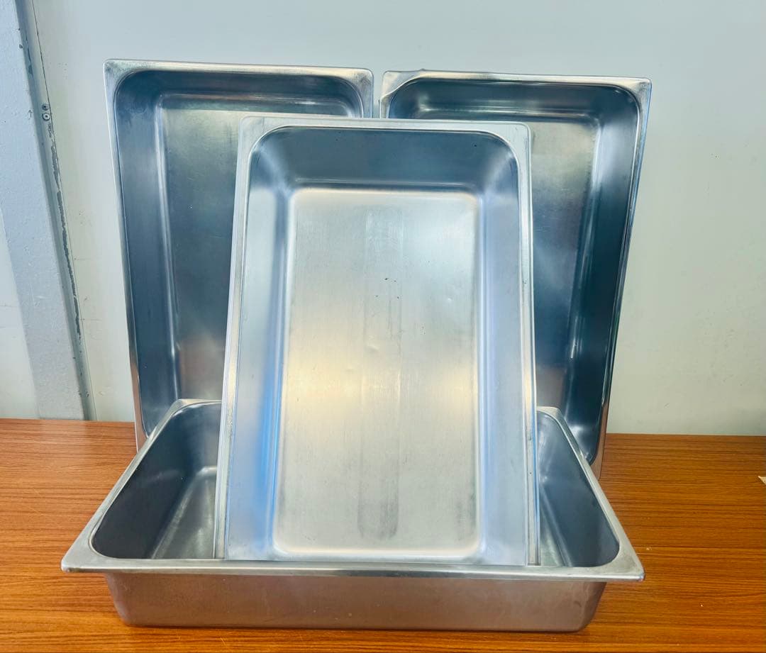 業務用 ステンレスバット 大型 4枚セット 送料込み