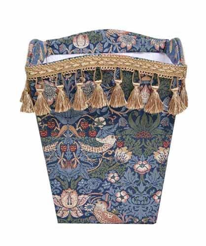 ダストボックス ジェニファーテイラー モリス イチゴ泥棒 ゴミ箱 33097DB