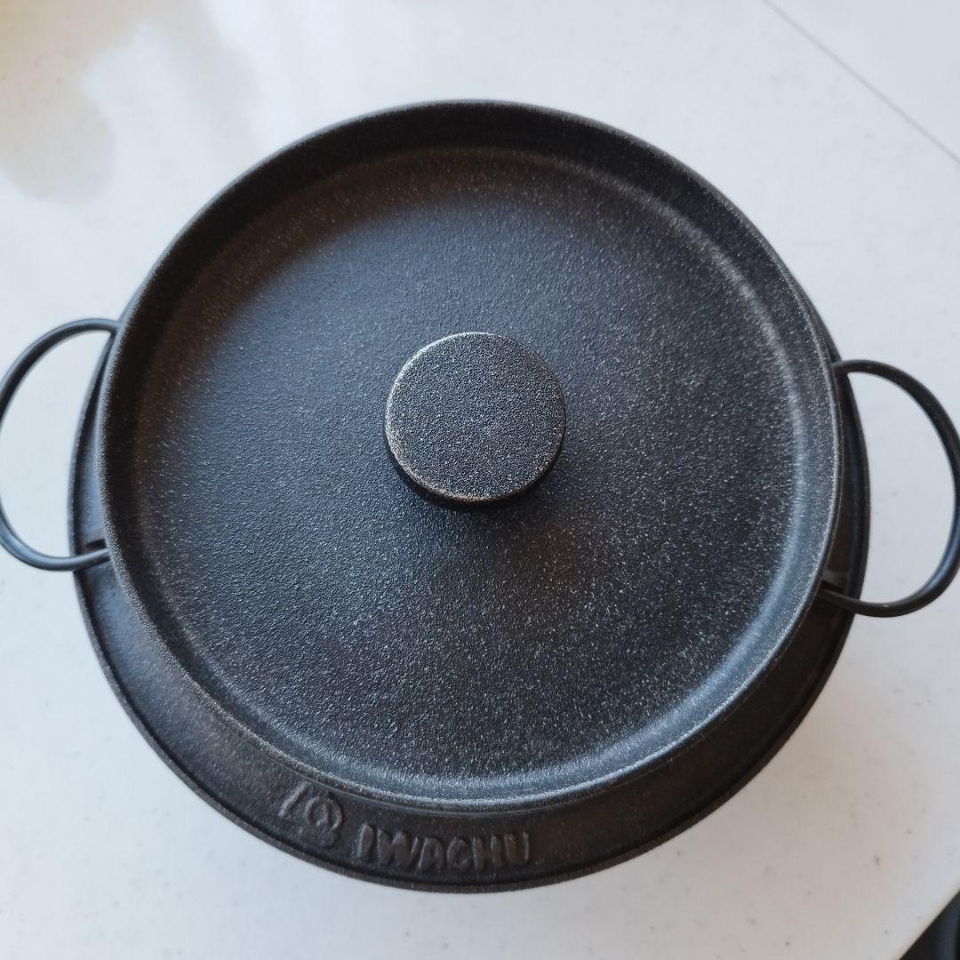 IWACHU 鋳鉄製 蓋付き鍋 南部鉄器 ごはん鍋　3合炊　IH対応