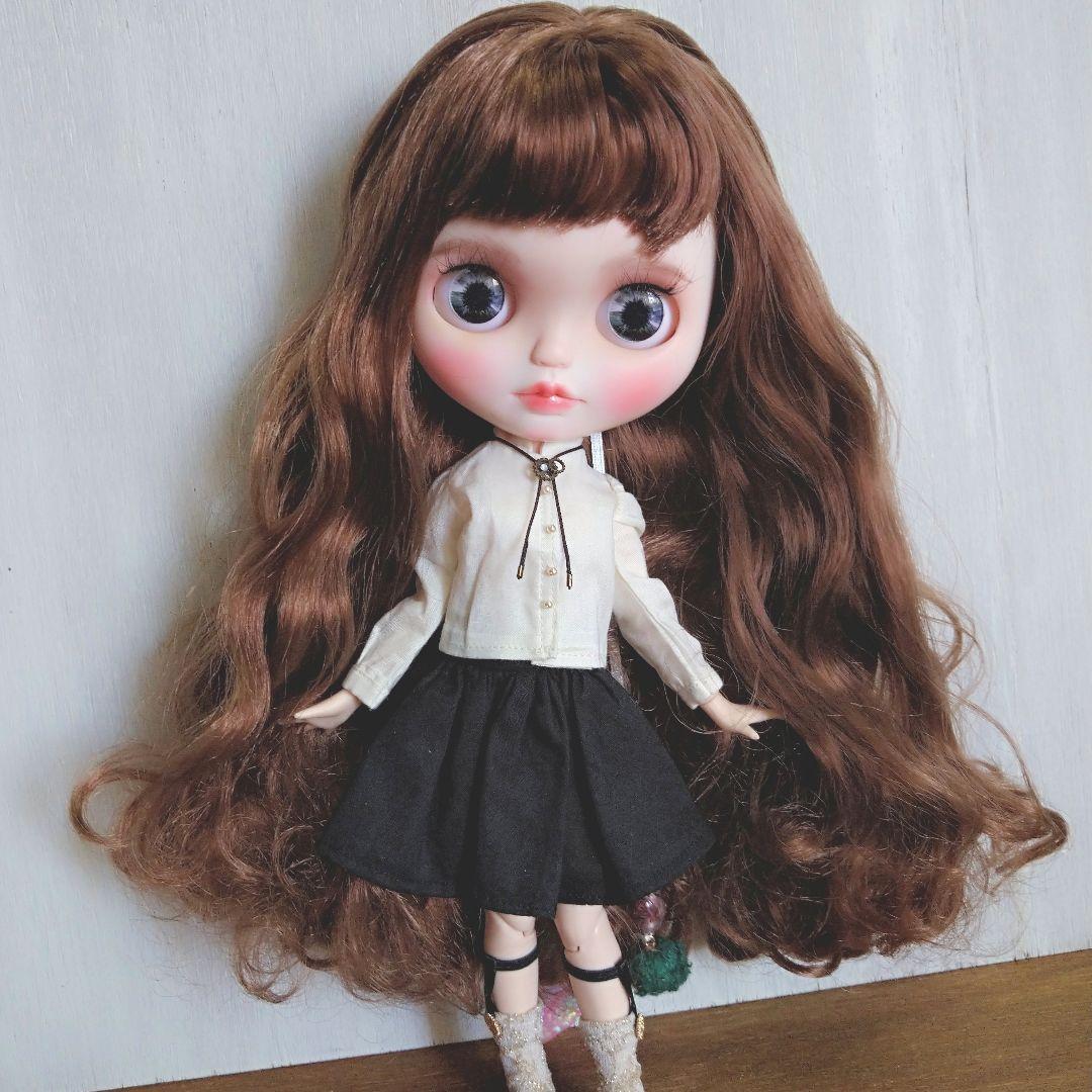 305※アイボリーのスタンドシャツとループタイのセット※ブライスアウトフィット