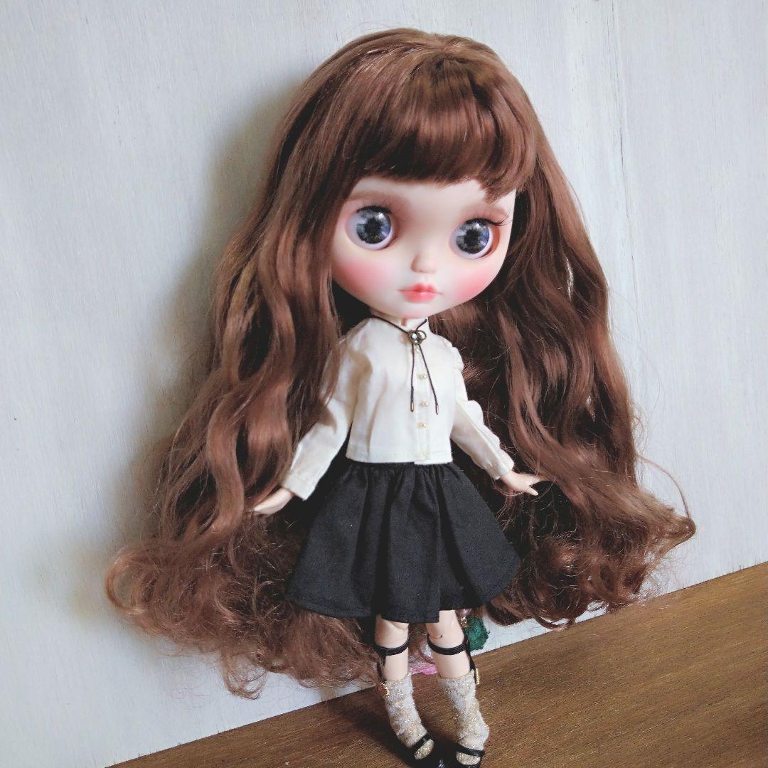 305※アイボリーのスタンドシャツとループタイのセット※ブライスアウトフィット