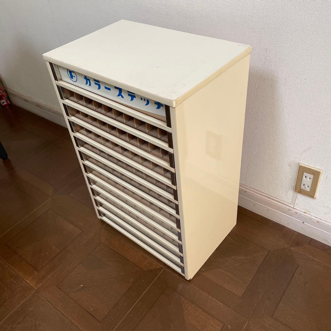 糸棚　昭和レトロケース　7段引き出し　ホワイト