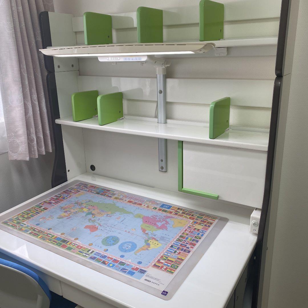 ▪️くろがね学習机▪️上質ランク▪️LED調光ライト付きコンポーネントデスク▪️クロガネ