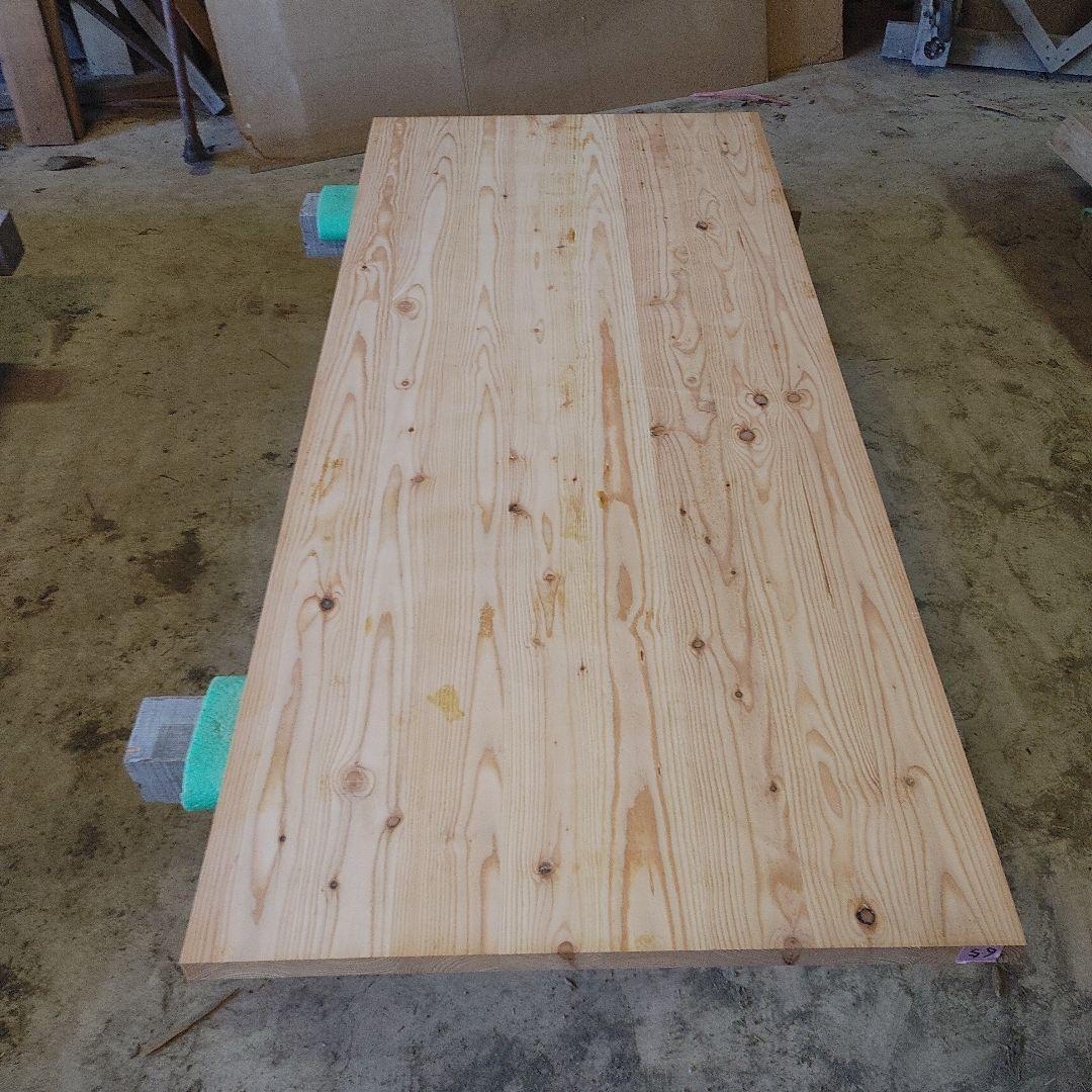 送料込み　唐松　カラマツ8枚ハギ板　無垢材天板テーブルカウンター DIY番号65