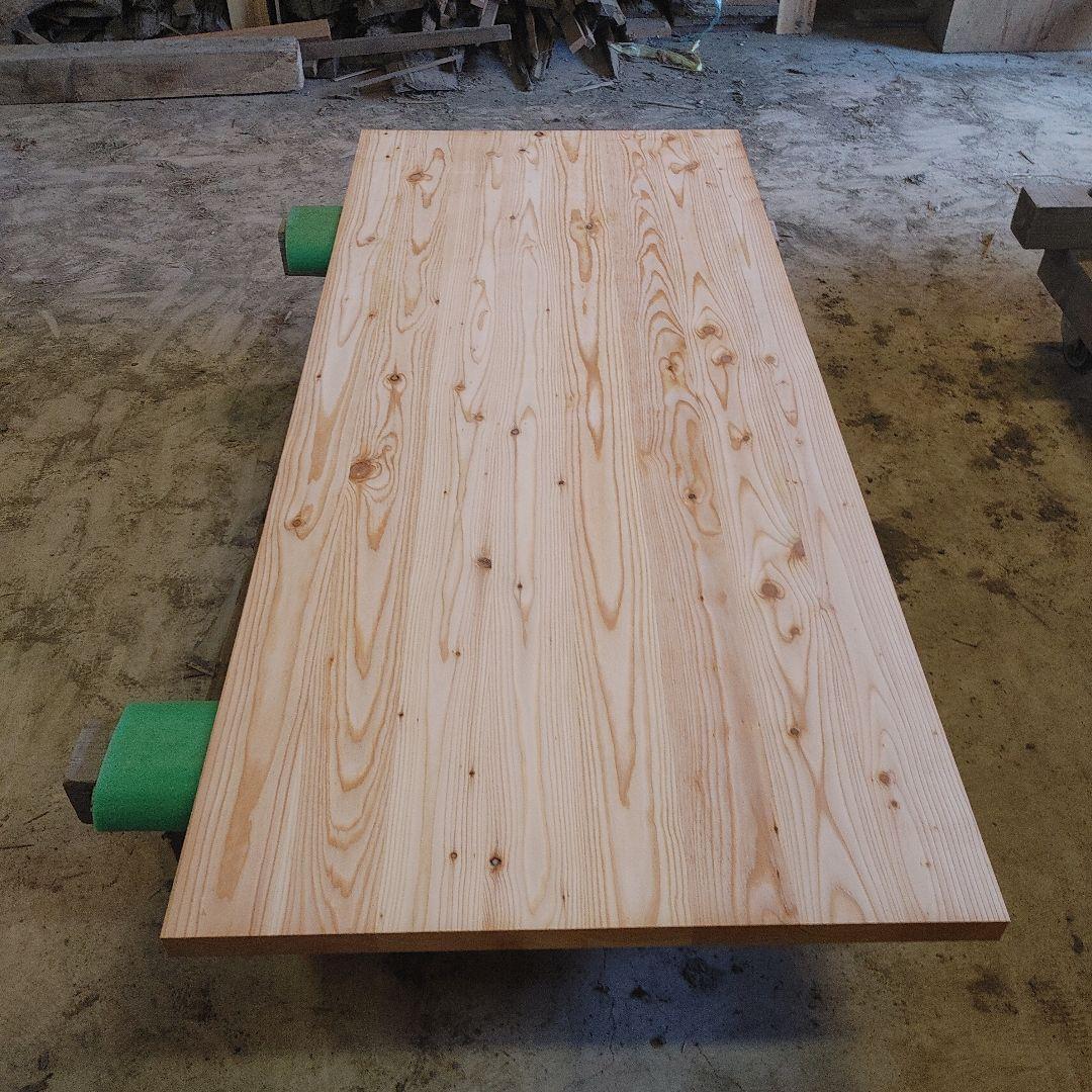 送料込み　唐松　カラマツ8枚ハギ板　無垢材天板テーブルカウンター DIY番号65