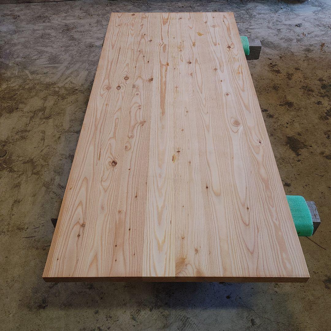 送料込み　唐松　カラマツ8枚ハギ板　無垢材天板テーブルカウンター DIY番号65